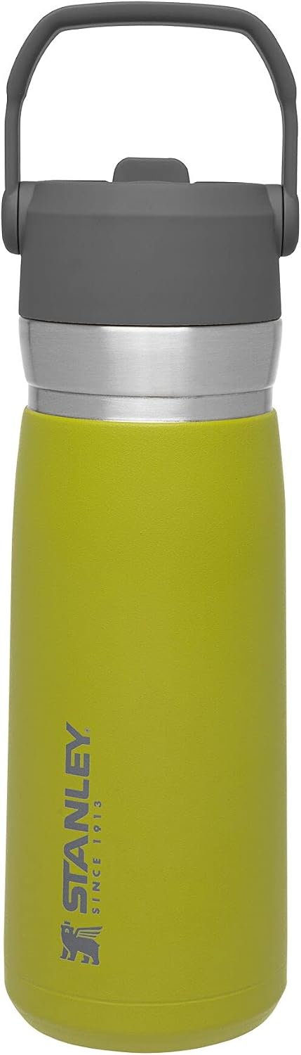 Stanley IceFlow Flip Straw Water Bottle 17 oz | Built-In Straw for Travel and Sports | Lightweight and Leak Resistant | Insulated Stainless Steel | BPA-Free | Charcoal - Image 11