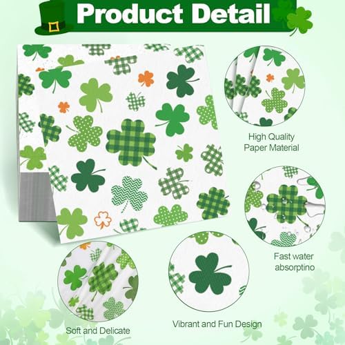 Complete 75 piece St Patricks Day party tableware bundle