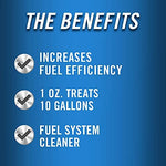 Back label of STA-BIL Marine treatment detailing mixing ratios and fuel system cleaning instructions