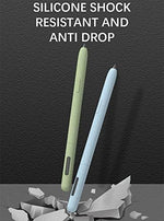 Ergonomic non slip smooth grip profile of the black silicone protective cover being held for writing.