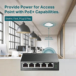 TP-Link TL-SF1005P power over ethernet plus switch showcasing sturdy metal casing design