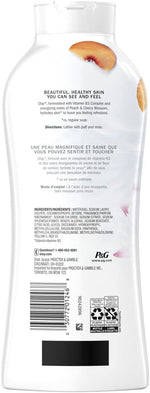 Olay body wash bottle label showing Vitamin B3 complex details