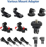 Zeyutom premium action camera gear including industrial strength adhesive pads and thumb screws