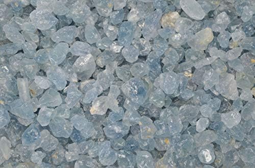 Fantasia Materials: 1 lb of Celestite (Celestine) Crystals Rough Stones from Madagascar - Image 2