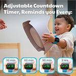 Benny Bradley's Potty Training Watch V2 showing digital display