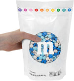 Authentic USA imported gender reveal themed M&M'S candy bag.