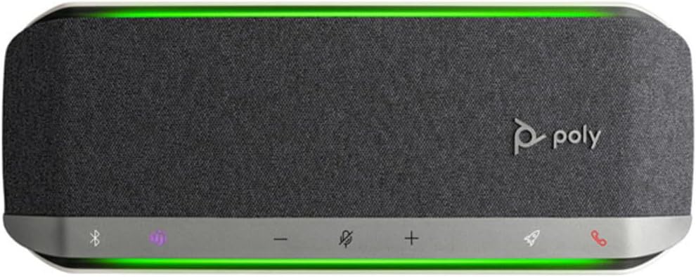 Poly - Sync 40 Smart Speakerphone (Plantronics) - Flexible Work Spaces - Connect to PC/Mac via Combined USB-A/USB-C Cable and Smartphones via Bluetooth - Works with Teams, Zoom & more,Black - Image 10