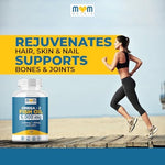 MOM NUTRIX high potency omega 3 packaging highlighting brain heart liver and immunity benefits icons