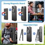 Wevoor portable security camcorder showing the back magnetic clip attachment.