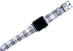 MeShow patterned watch band showing silver metal adapter detail