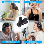 Compact plastic clothing clamp fixing two to four millimeter headphone wire