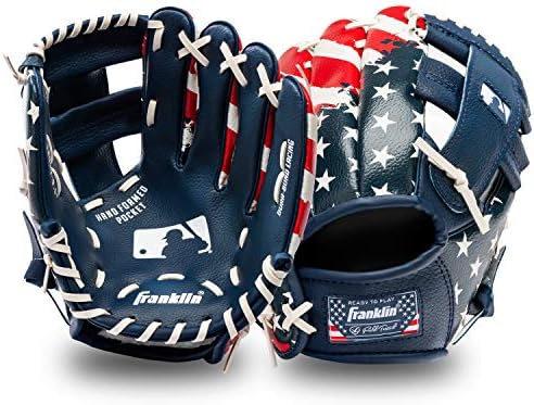 Youth baseball glove with included soft foam teeball