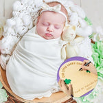 The packaging and complete components of the Andisijq baby handprint craft kit.