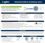 High performance 600MHz Cat6E raw bulk ethernet cable product packaging layout