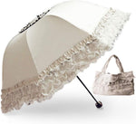 WANLIAN Lace Windproof Folding Sunny and Rainy Umbrella Ultraviolet-Proof Anti Sun UV Protection Parasol Umbrella - Image 9