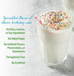 Close up of plant based protein powder texture