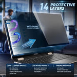 Packaging and contents of Brevynx MacBook privacy shield