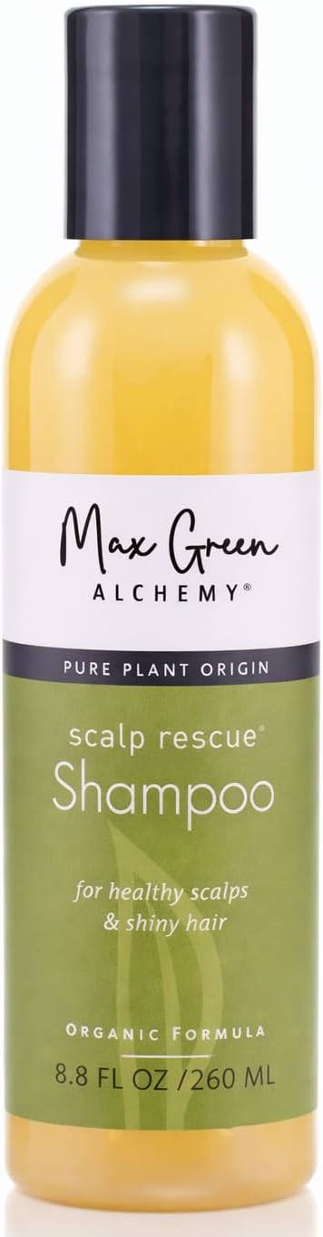 Max Green Alchemy vegan hair shampoo front view bottle