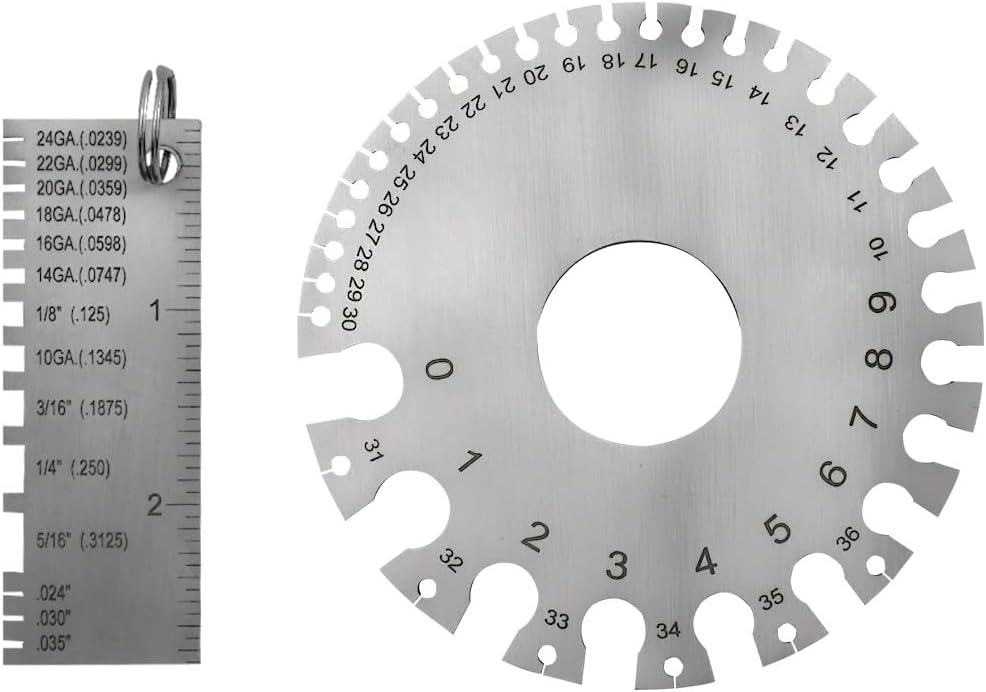Yuntop wire metal sheet thickness gauge front view