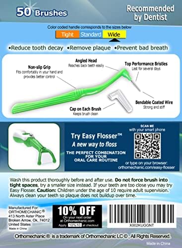 Orthomechanic dental cleaner used for cleaning around dental braces and implants