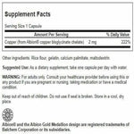 High bioavailability copper supplement for cellular health and energy support
