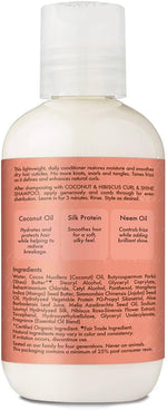 Shea Moisture curly hair conditioner texture and rich cream preview