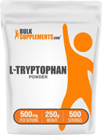 BulkSupplements L-Tryptophan powder gluten free label