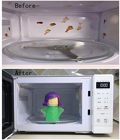 Wiping away loosened grease after using the Aivwis microwave steamer