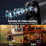Realhide battery powered surveillance camera showcasing the illustrated battery capacity graphic and charging interface.