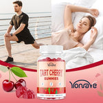 Authentic USA imported Yonrave tart cherry gummies packaging