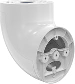 Holicfun eave mount for floodlight camera front view white bracket