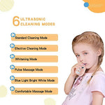 Childrens automatic U-shaped sonic toothbrush with interchangeable brush heads