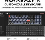 Keychron V6 PBT keycap profile and texture