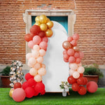 Machine washable white fabric arch cover neatly folded for compact storage and travel