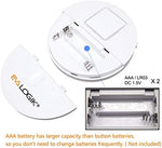 Side profile showing ultra-thin design of Eva Logik alarm