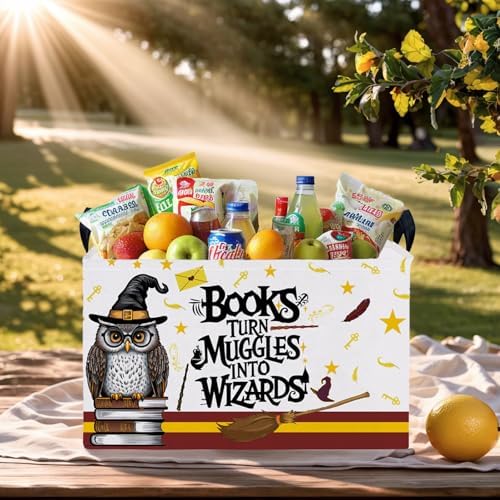 ASKETAM wand owl baby storage basket folded completely flat to demonstrate space saving features