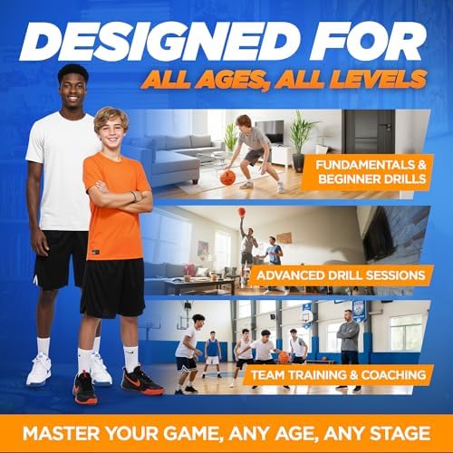 YGA Sports official size 7 silent basketball on indoor floor