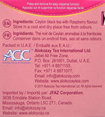 Alokozay Raspberry Pure Ceylon Tea loose brew in cup