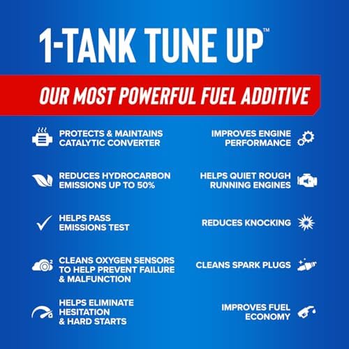 STP cap-less fuel system compatible additive bottle graphic