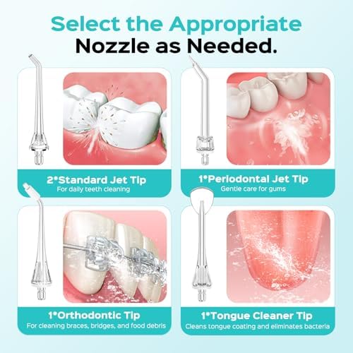 Coslus water flosser accessories for daily oral hygiene