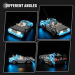 Detailed view of Nitemode touch dimmer switch on Lego Time Machine model