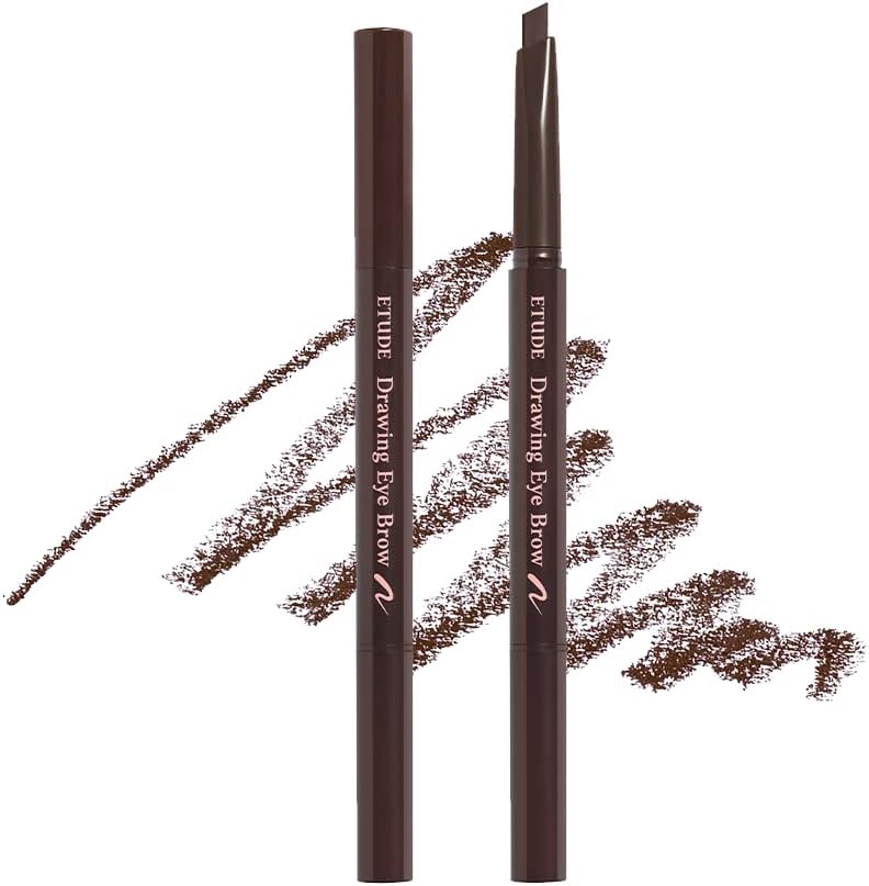 Etude Drawing Eyebrow Pencil Brown front view Korean makeup