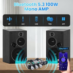 ARRAROWN Bluetooth audio amplifier module showcasing the integrated voltage boost circuit components.