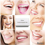 Realistic before and after comparison using Brige moldable dental resin.