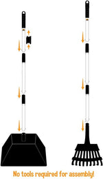 Ergonomic non slip grips and hanging loops on the premium pet waste scoop handles