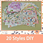 Close up of vintage floral decoupage paper pattern