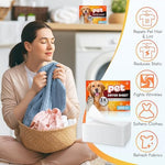 Back panel of fragrance free lint dryer sheets showing ingredients and usage steps
