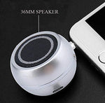 Milcraft silver speaker compared to the size of a standard credit card