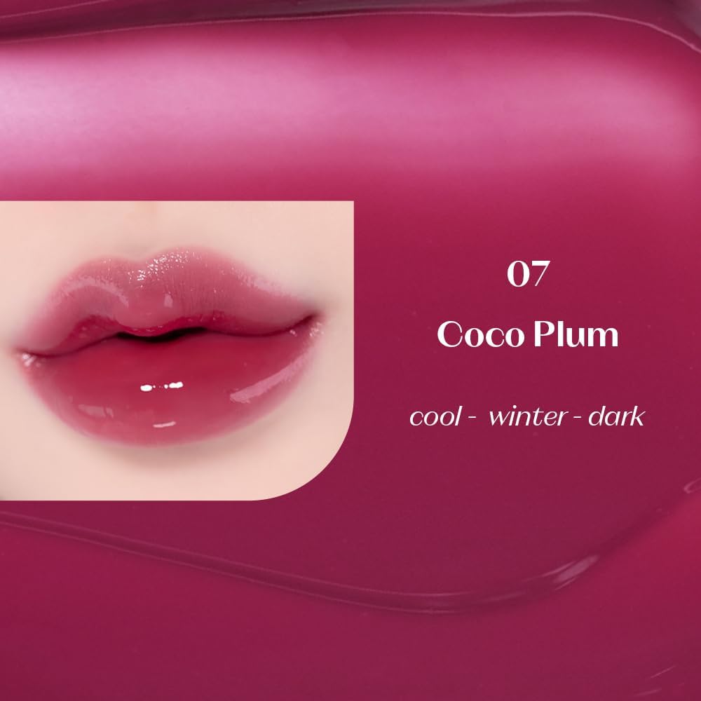 Etude Coco Plum lip gloss applicator tip demonstrating the precise diamond design.