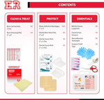 Sterile burn dressing pad with tea tree oil for immediate cooling relief